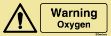 Warning oxygen sign 